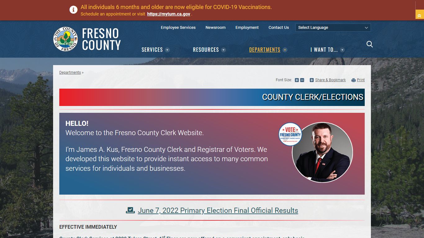 County Clerk/Registrar of Voters | County of Fresno